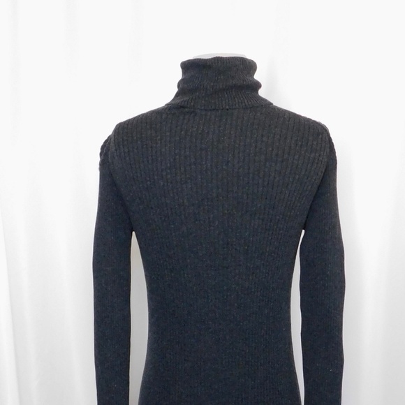 EVERLANE Wool Blend Ribbed Midi Dress Turtleneck Minimalist Preppy XX-Small XXS - Picture 11 of 16